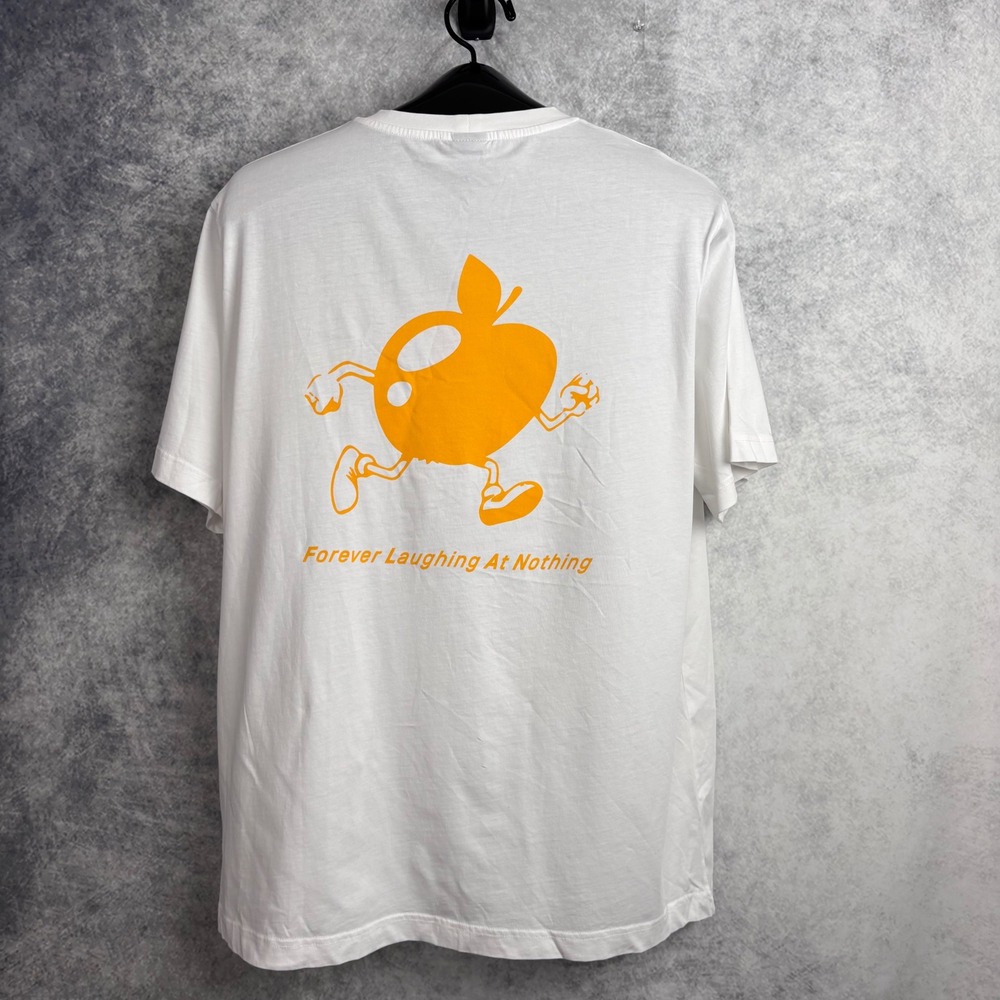 FLAN Labs Forever Laughing At Nothing AppleMan Short Sleeve Shirt Size Small NWT